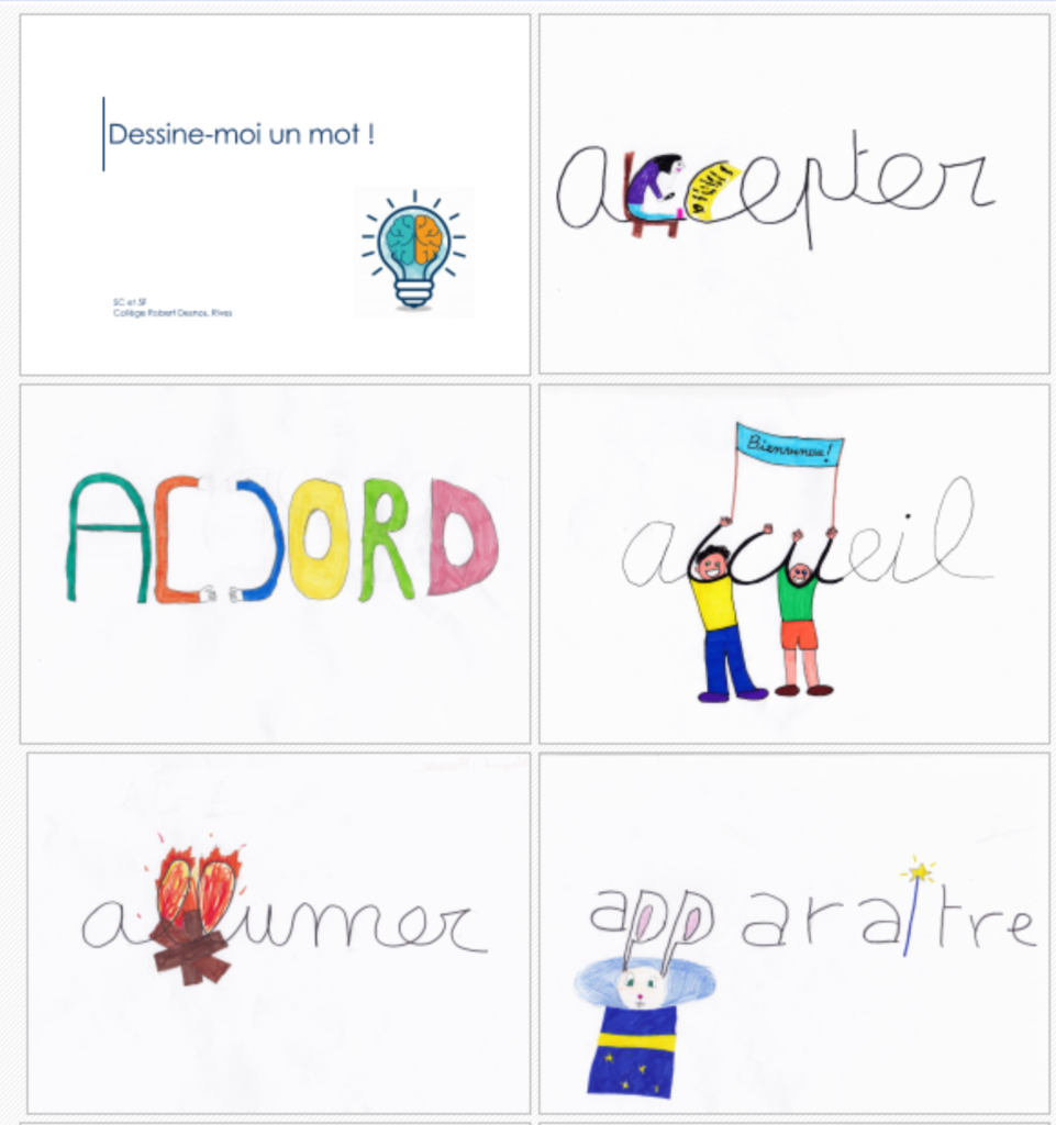 livret dessinemoi un mot Ateliers dys